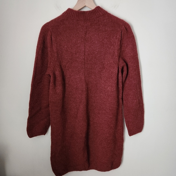Nation LTD | Shane Alpaca & Wool Blend Sweater Dress in Rust - Size M - Picture 6 of 11